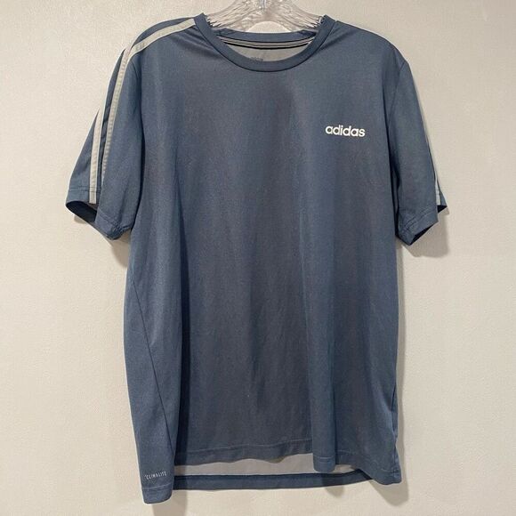 Adidas Climalite Men’s T-Shirt Size Large | Blue Athletic Workout Tee - Picture 1 of 6